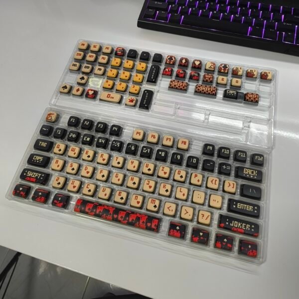 Joker Transparent Poker Card Custom Keycaps set