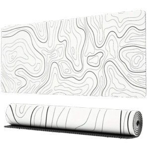 Topography white mousepad