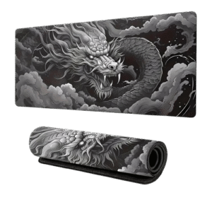 Gray dragon mousepad 90x40cm