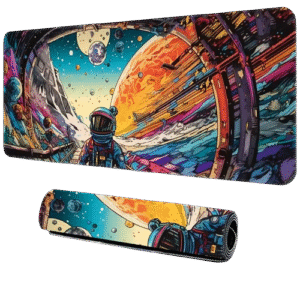 Space-Themed Gaming Mouse Pad 90x40cm