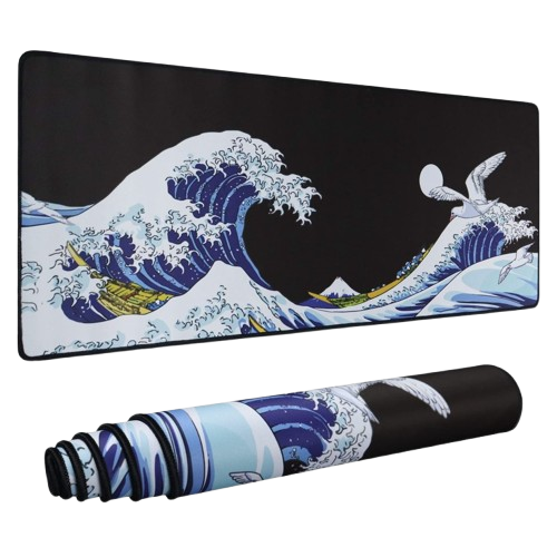 Sea wave 80x30cm (blue/black)