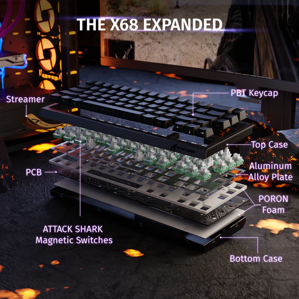 Attack Shark X68 he