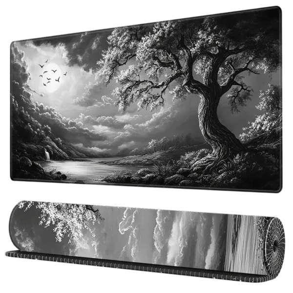 Grey Tree mousepad 90×40cm