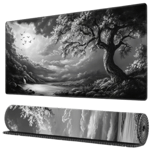 Grey Tree mousepad 90×40cm