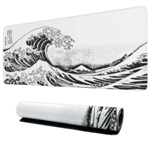 White Great Waves 90x40cm