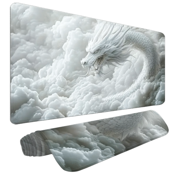 White Dragon Mouse Pad 90x40