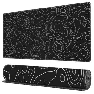 Topography black 2 Mousepad 90x40cm