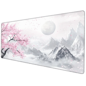 MOUSEPAD Cherry blossoms snow capped 90x40cm