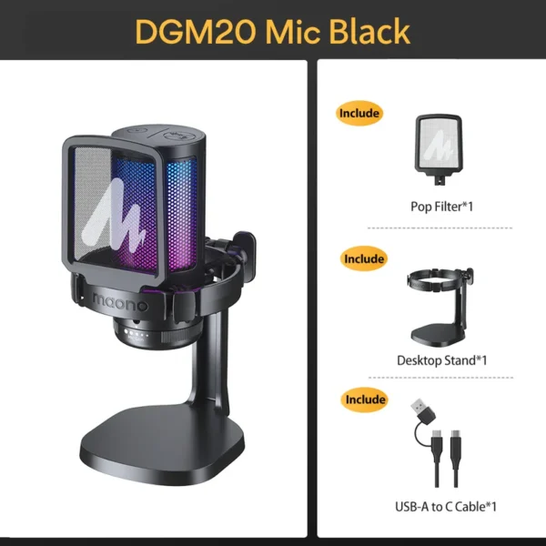 DGM20_Mic_Black_496d90a1-b36e-4277-a45d-a377aa735e6e Maono DGM20