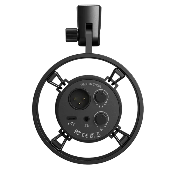 FIFINE-K688-dynamic-microphone-black-back-volume-knob FIFINE K688