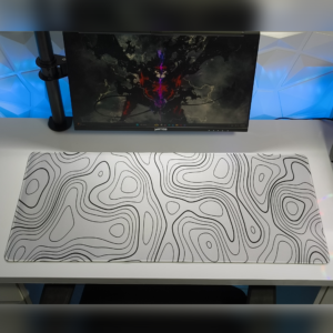 MOUSEPAD topography white 90x40 cm