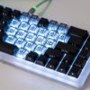 Keycaps white & transparent  (21 pcs)
