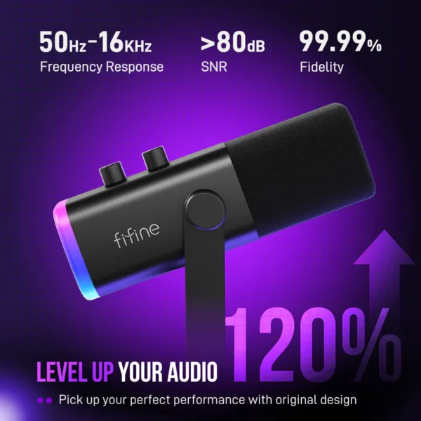 FIFINE-ampligame-AM8-dynamic-microphone-specification FIFINE AmpliGame AM8
