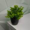 4 pcs Artificial Potted Plants (black/green)