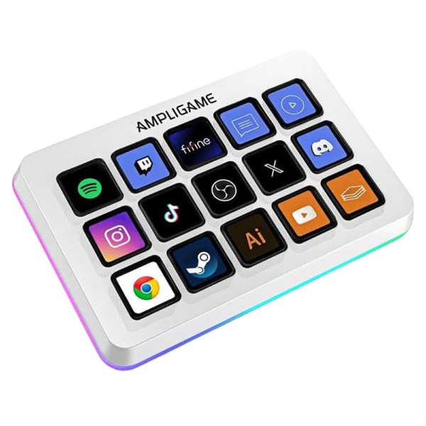 FIFINE AmpliGame D6 Stream Controller Deck with RGB