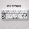 Keycaps with Anime Style in Black And White