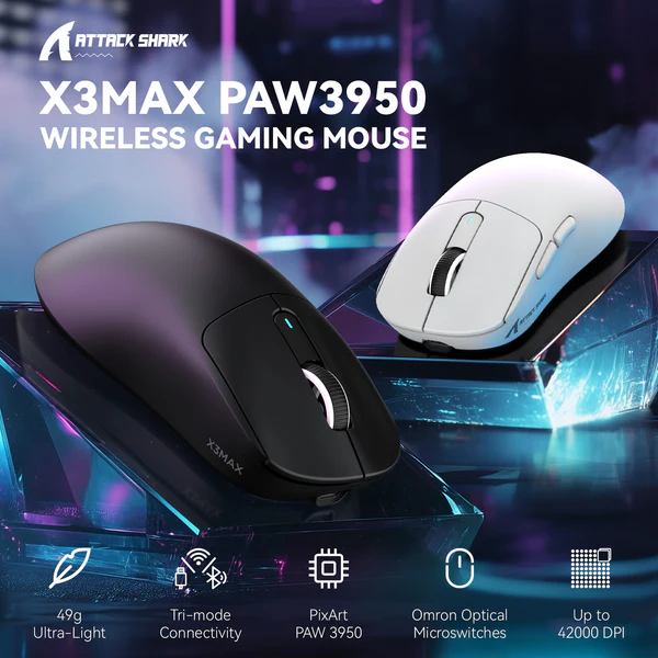 ATTACK SHARK X3 MAX PAW3950