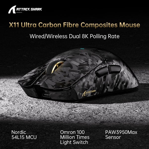 ATTACK SHARK X11 ULTRA Carbon Fiber
