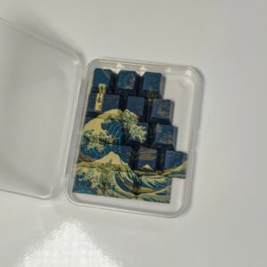 2D Deep waves with golden lines (15 keys)