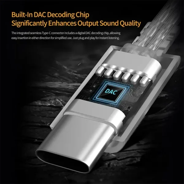 KZ Official USB-C Silver-Plated OFC Cable (With mic)