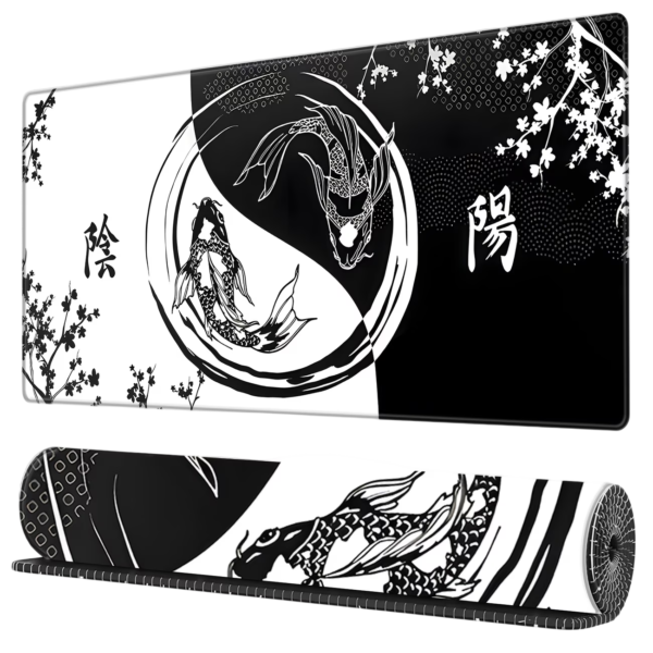 koi yin yang Mousepad  90x40cm