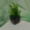 4 pcs Artificial Potted Plants (black/green) (pot carré)