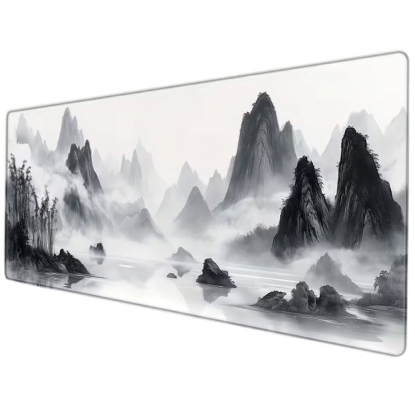 MOUSEPAD Black & white landscape 90×40 cm