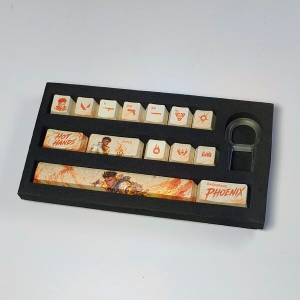 Keycaps phoenix Valorant (14 keys)