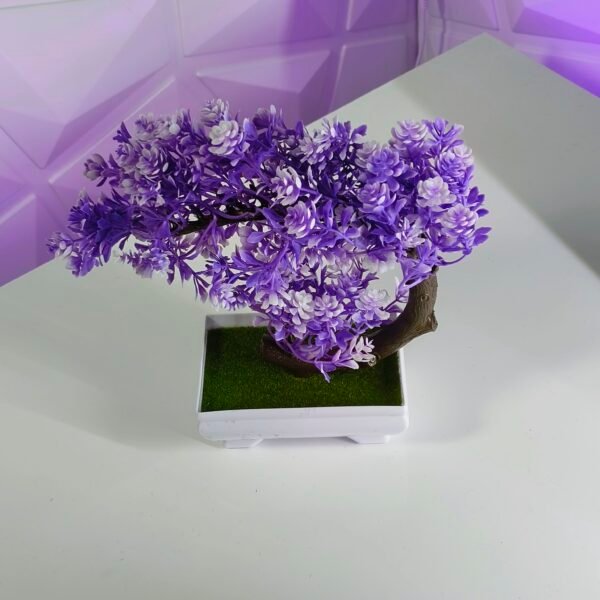 Artificial Purple for lotus bonsai tree