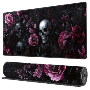 MOUSEPAD skull and Floral