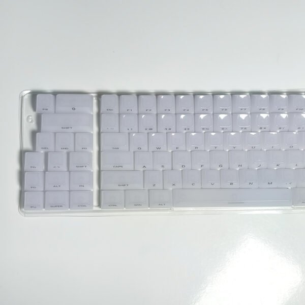 White Shiny keycaps