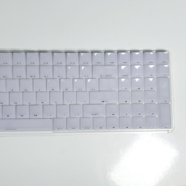 White Shiny keycaps