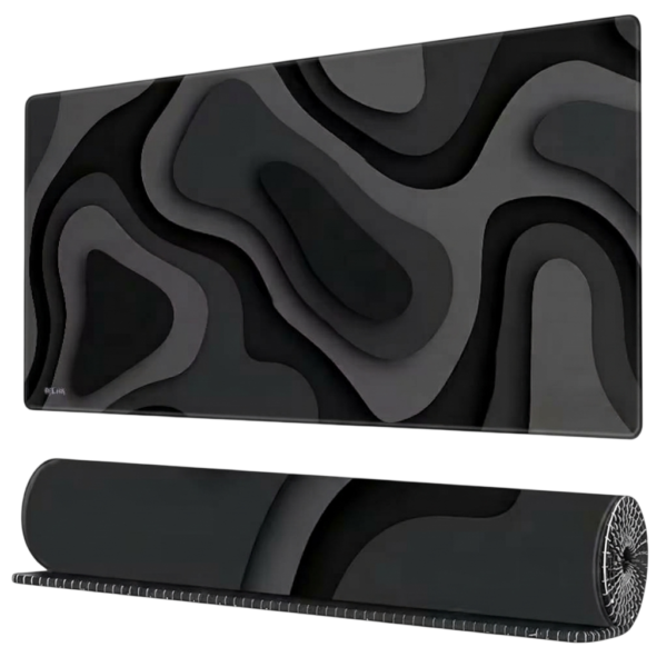MOUSEPAD Abstract Layered Organic Shapes 90x40cm