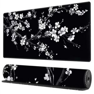 MOUSEPAD Black & White cherry blossom
