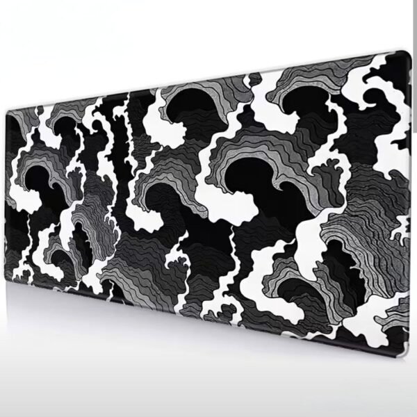 MOUSEPAD Japanese wave black & white