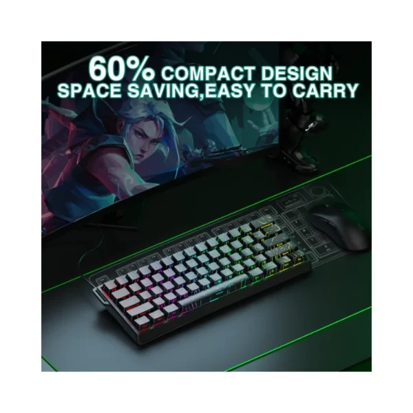 AULA WIN60 HE Wired (Black topography)